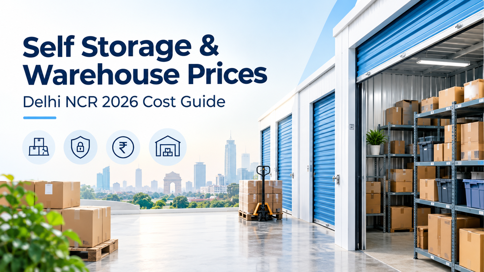 Self storage and warehouse prices in Delhi NCR 2026 cost guide