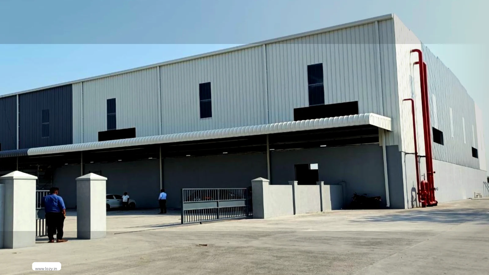 Gate and frontage of a Lozy warehouse near Murthal, Sonipat, on the NH-44 corridor of Delhi NCR