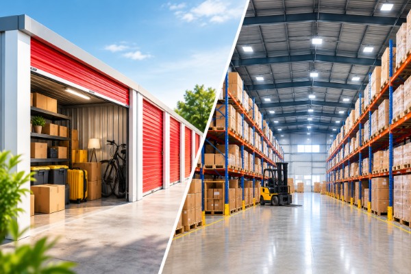 Storage units and warehouse comparison for businesses in India
