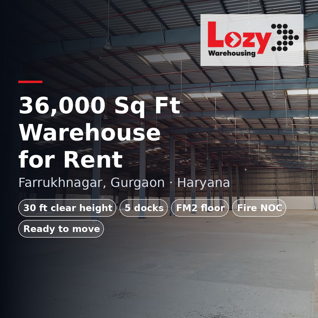 Warehouse for Rent in Farrukhnagar, Gurgaon