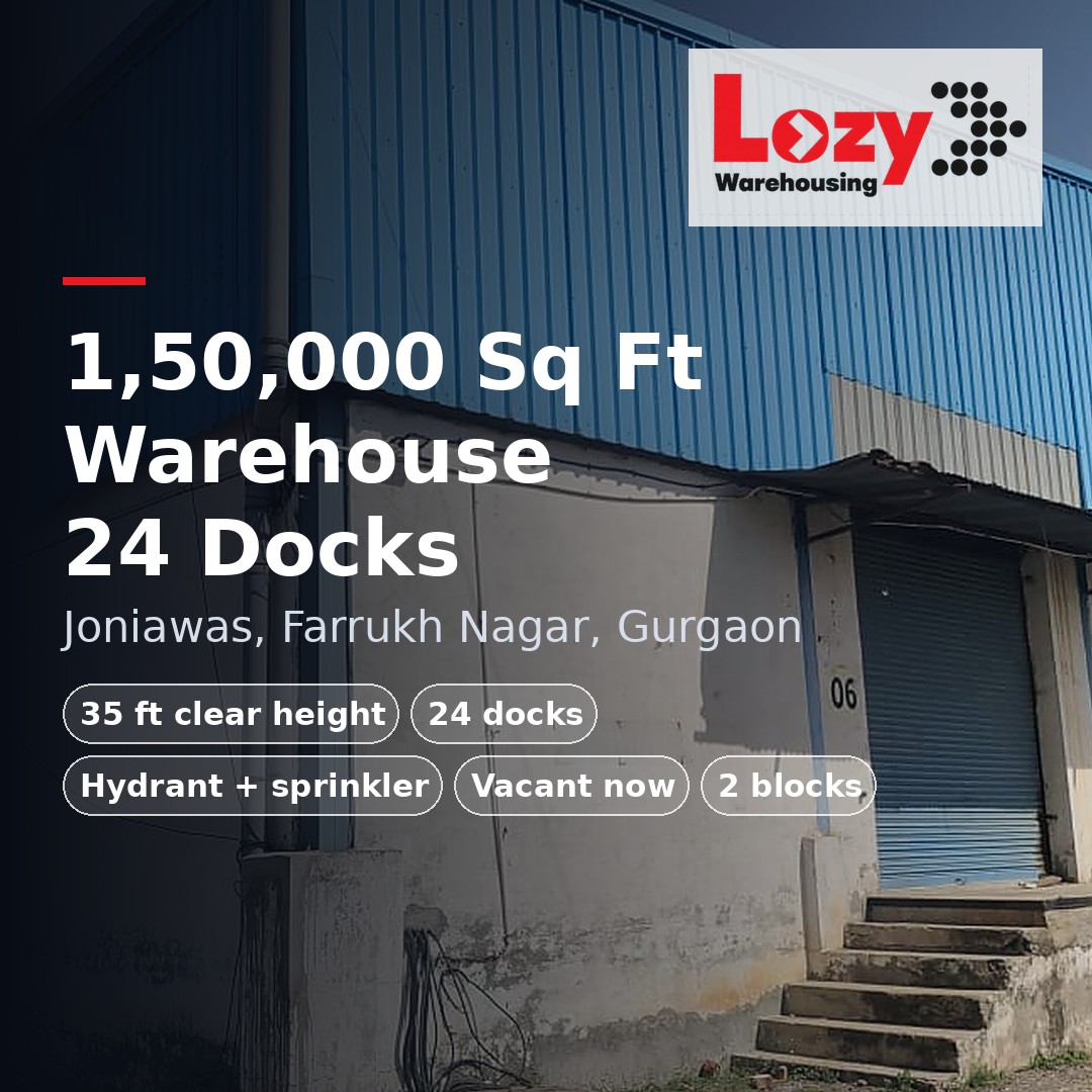 Warehouse in Gurgaon — Joniawas, Farrukhnagar, Gurgaon