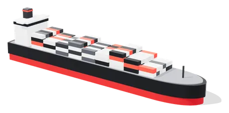 Container ship for re-export